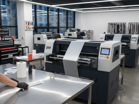 DTF Printers PET film loading process