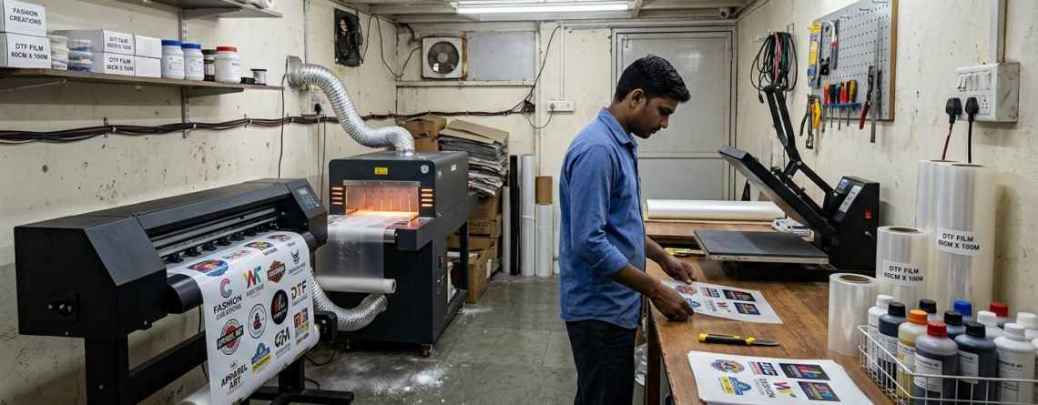 DTF Printer Investment commercial setup cost breakdown India