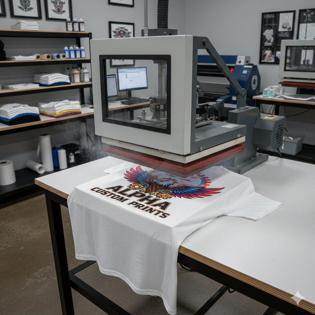 DTF Print heat press testing