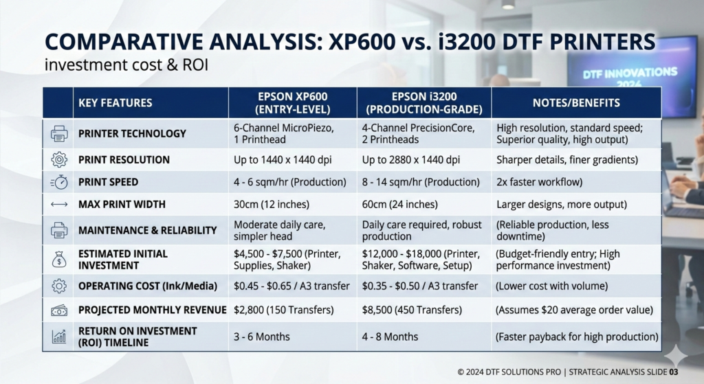DTF Printer Investment Crush: 2 Head vs 4 Head Profit Breakdown - Monthly Profit Comparison 2 Head vs 4 Head