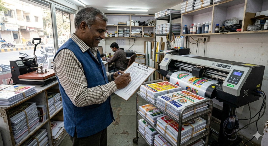 DTF Printer Investment production scenario in Indian print shop