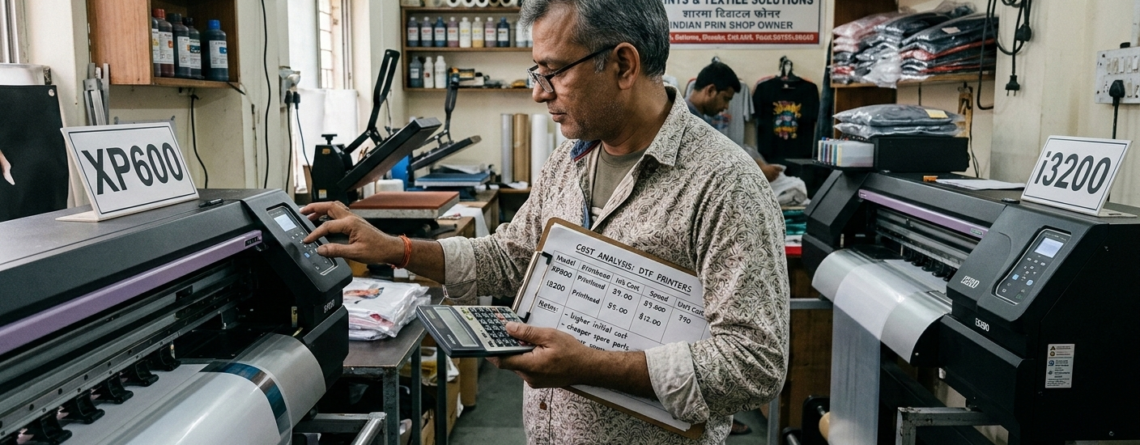 DTF Printer Investment risk comparison in Indian print shop