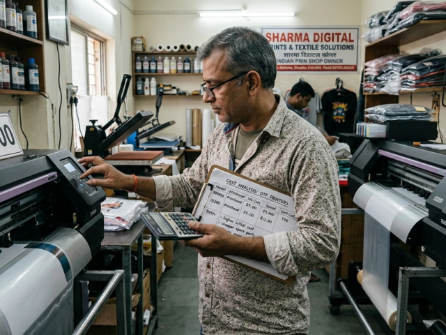 DTF Printer Investment risk comparison in Indian print shop
