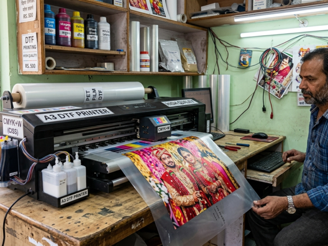 DTF photo printing in India process on PET film