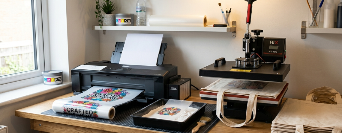 DTF printing for bags and tote bags process setup