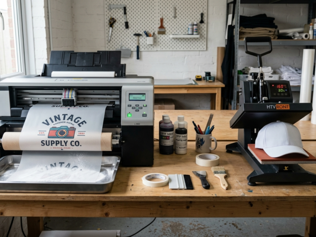 DTF printing for caps and hats process setup