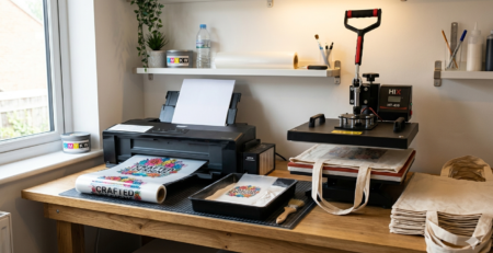 DTF printing for bags and tote bags process setup