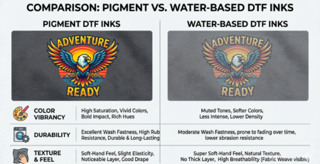 DTF Ink Types pigment vs water based comparison India