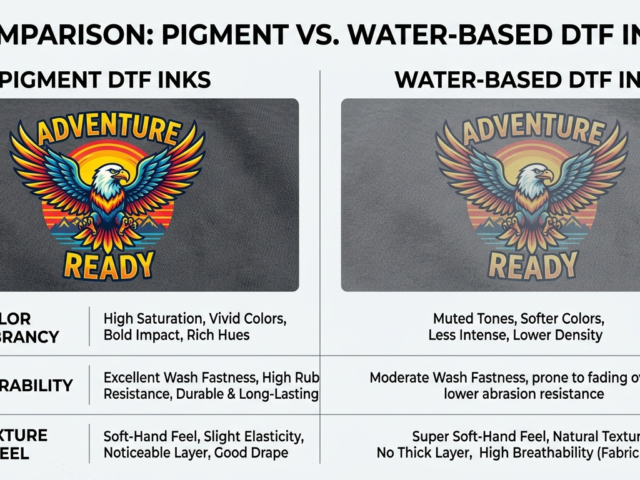 DTF Ink Types pigment vs water based comparison India