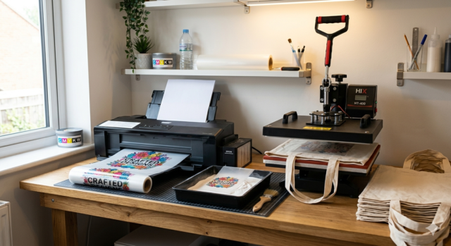 DTF printing for bags and tote bags process setup