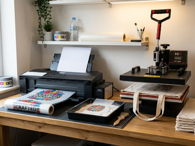 DTF printing for bags and tote bags process setup