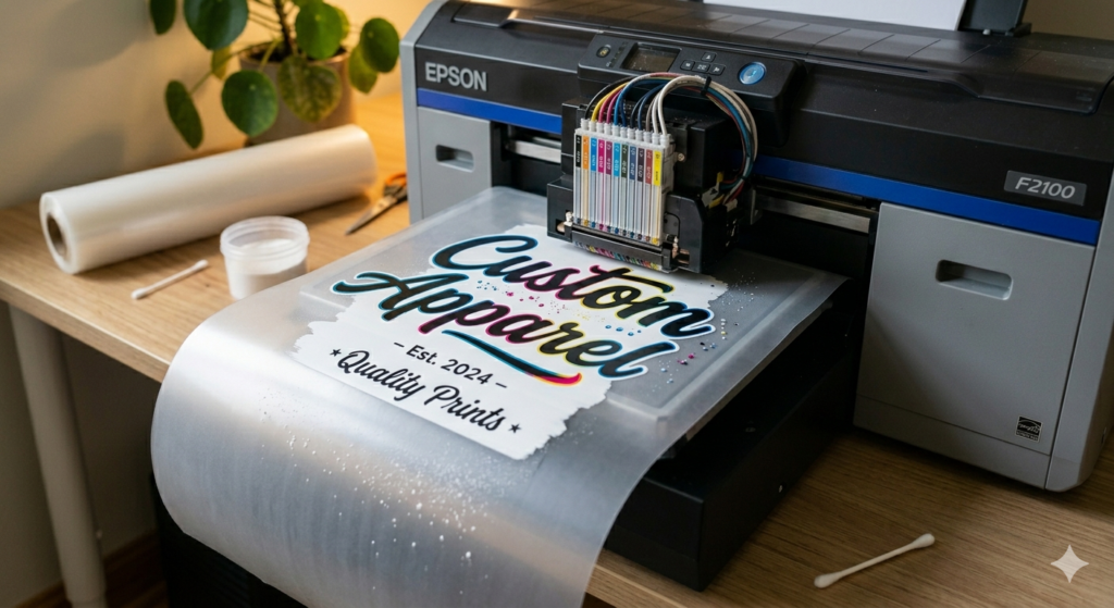 DTF printing side business from home in India film printing process