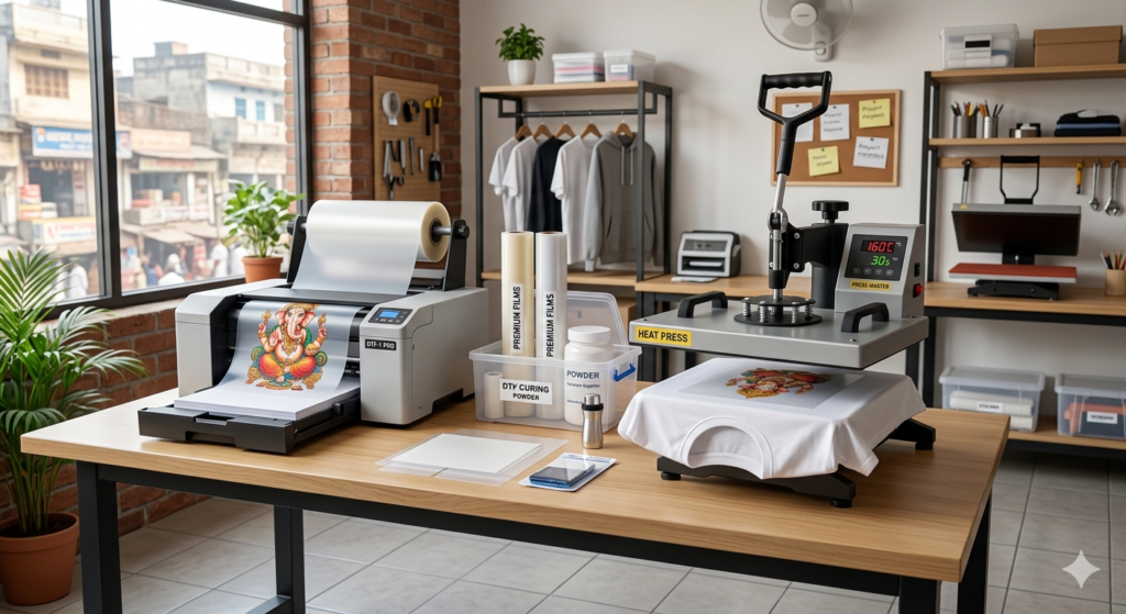 DTF printing for sportswear equipment setup