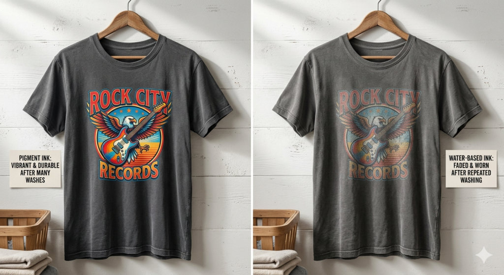 DTF Ink Types pigment ink durability test India
