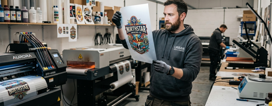 DTF print quality testing sample print inspection