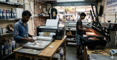 DTF vs sublimation printing in India profit comparison DTF process