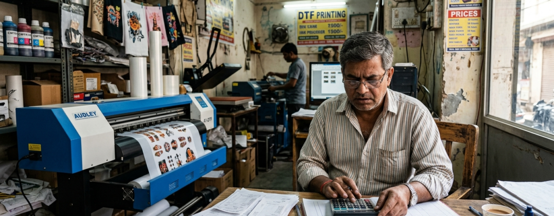 DTF Printer Investment Indian print shop risk and profit calculation