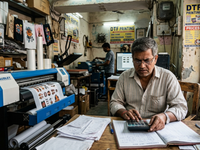 DTF Printer Investment Indian print shop risk and profit calculation