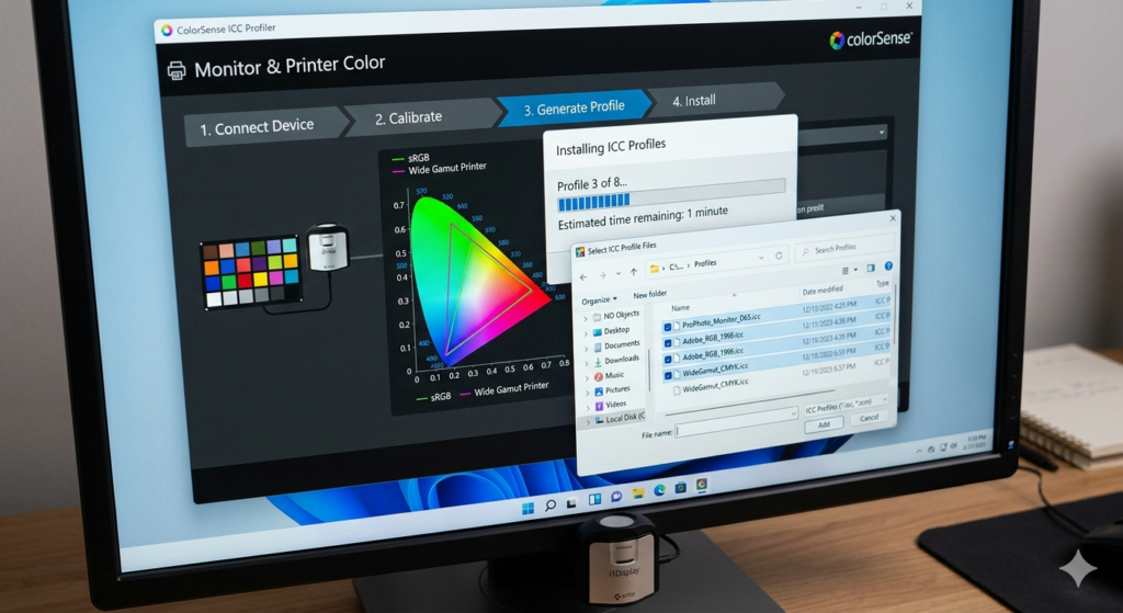 DTF color profiles and ICC profiles installation process