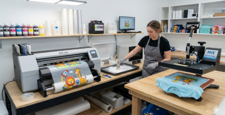 DTF printing for kids clothing safe ink process