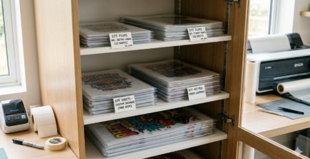 DTF storage tips for films in sealed packaging