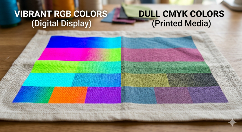 DTF file formats guide RGB vs CMYK colors