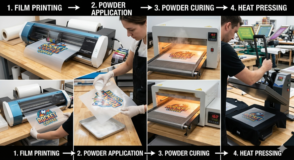 DTF business cost in India t-shirt printing process