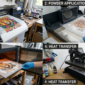 DTF printing on dark fabric process step by step