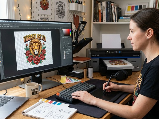 DTF file formats guide design setup on computer