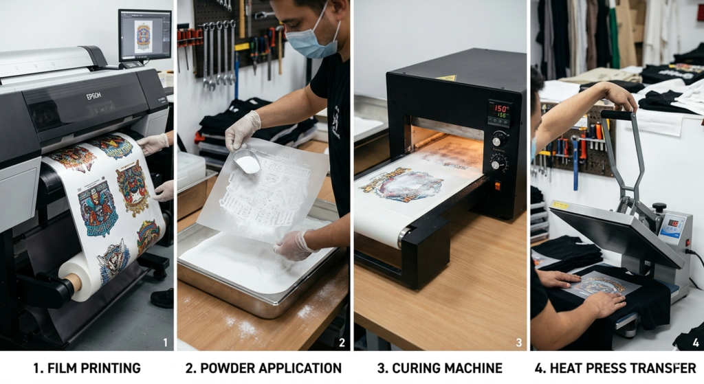 DTF printing business plan template process steps
