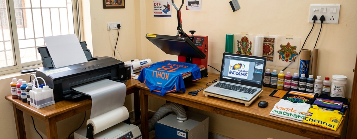 DTF printing business plan template setup in India