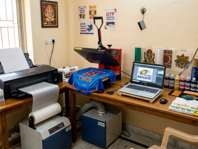 DTF printing business plan template setup in India