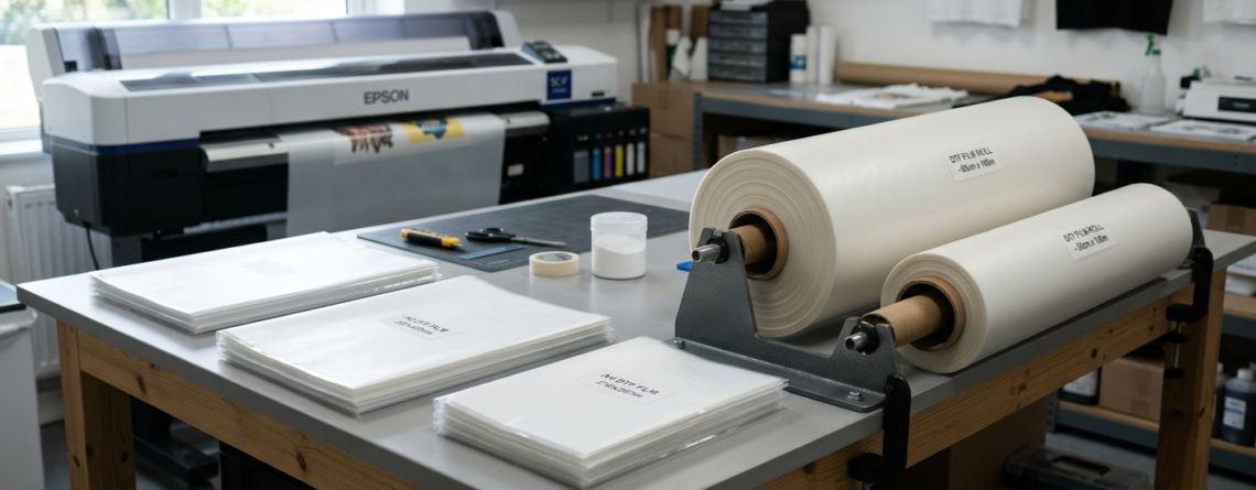 DTF film price in India 2026 PET film sheets and rolls