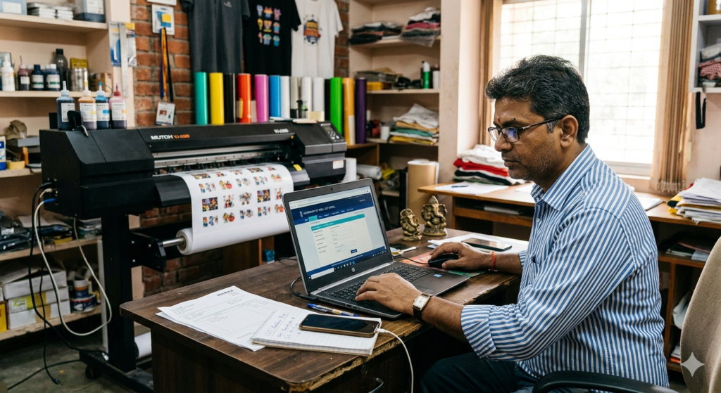 DTF printing business GST registration process in India