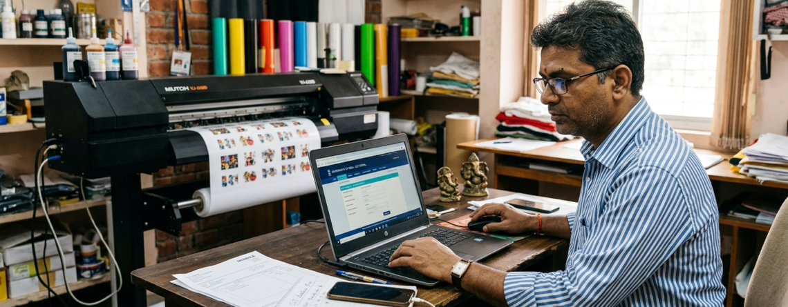 DTF printing business GST registration process in India