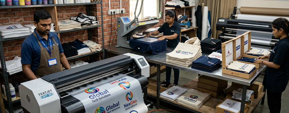 DTF Printing for Corporate Gifting machine setup in India