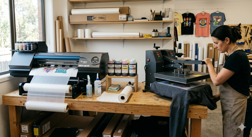 GST on DTF printers India 2026 machine setup