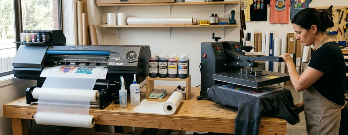 GST on DTF printers India 2026 machine setup