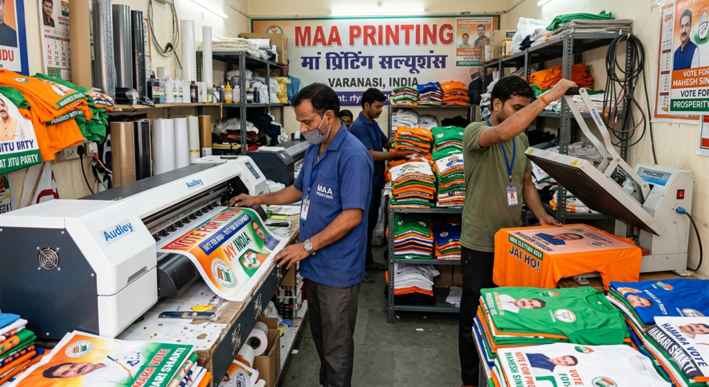 DTF Printing for Political Campaign Merchandise in India – Ultimate Branding Solution for Election Success 2026 - DTF Printing for Political Campaign Merchandise in India on campaign t-shirts