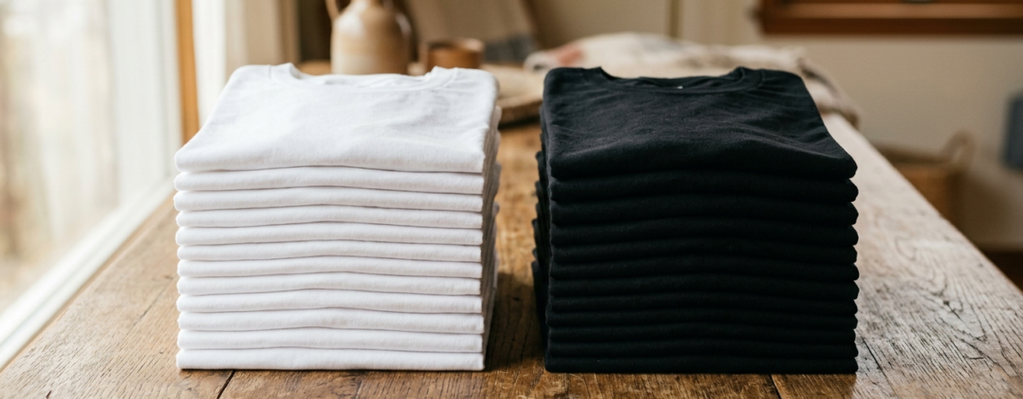 affordable blank t-shirts for DTF printing in India cotton fabric samples