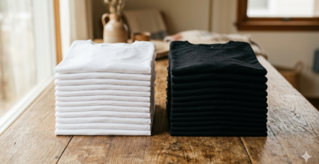 affordable blank t-shirts for DTF printing in India cotton fabric samples