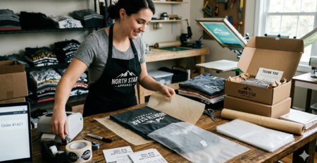 DTF shipping India packaging process