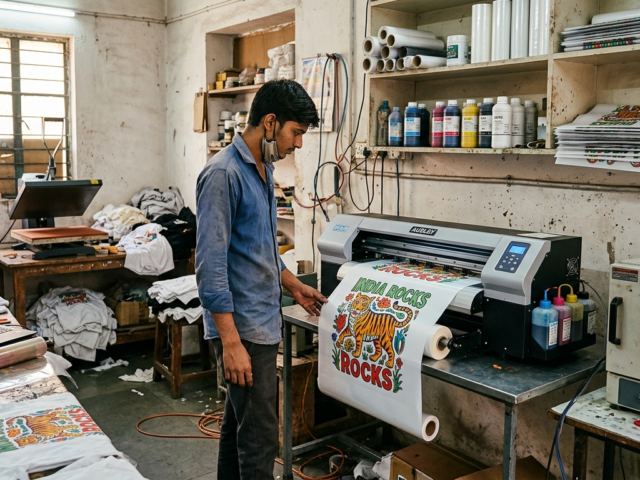 DTF printing Instagram marketing t-shirt printing process India