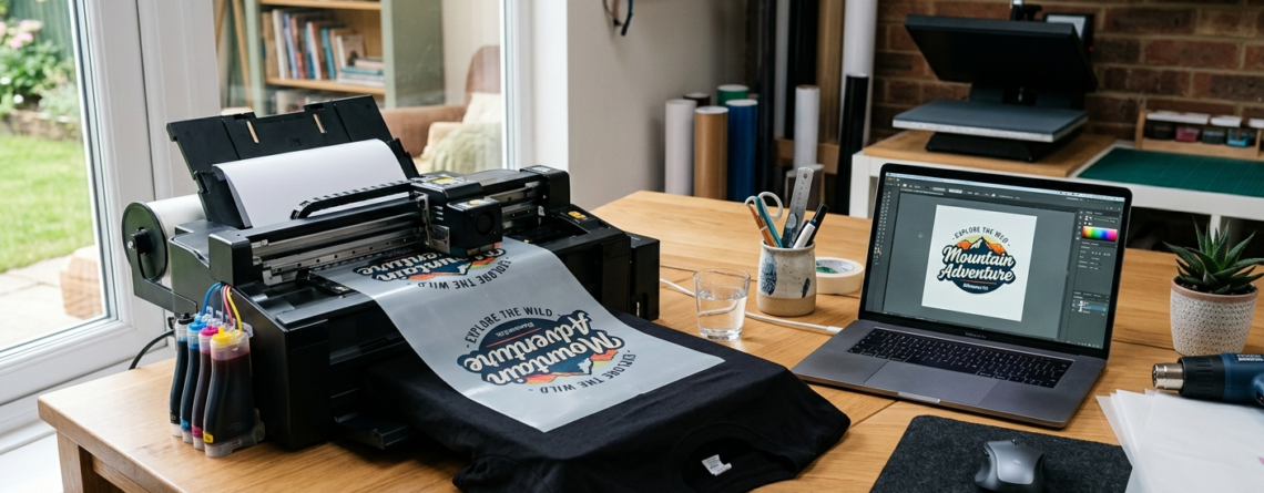 DTF print business customers custom t-shirt printing setup