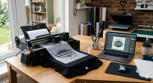 DTF print business customers custom t-shirt printing setup