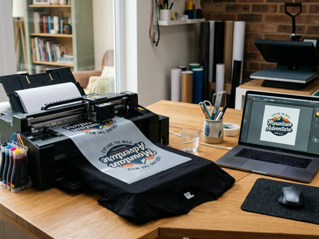 DTF print business customers custom t-shirt printing setup