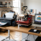DTF printing for school uniforms machine setup