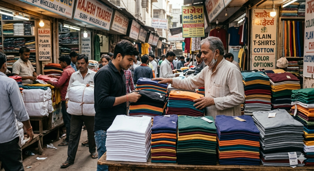 affordable blank t-shirts for DTF printing in India wholesale market