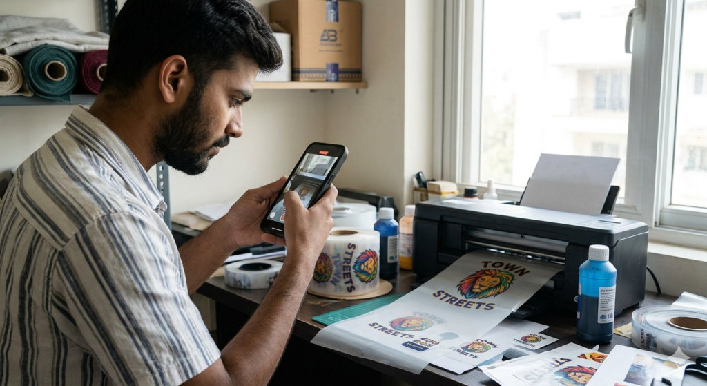 DTF printing Instagram marketing reels content example India