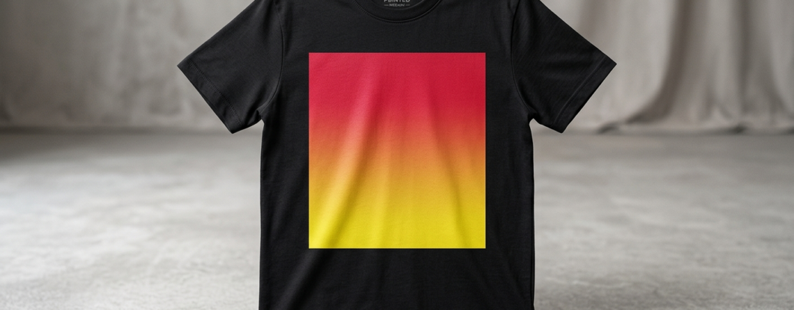 gradient designs for DTF printing smooth color transition example